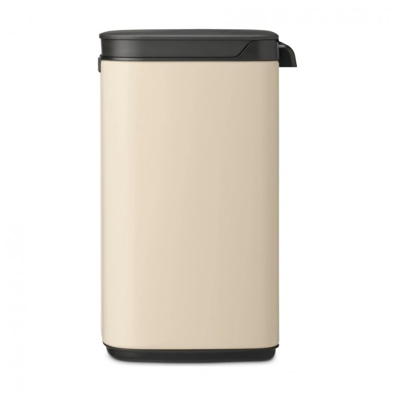 Кош за боклук Brabantia Bo Small 1008865, 4 л, Плавно и безшумно отваряне, Противоплъзгаща основа, Бежов