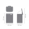 Кош за боклук Brabantia Bo Small 1006627, 7 л, Плавно и безшумно отваряне, Противоплъзгаща основа, Бял