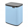 Кош за боклук Brabantia Bo Small 1006631, 7 л, Плавно и безшумно отваряне, Противоплъзгаща основа, Светлосин