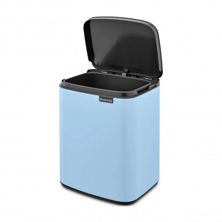 Кош за боклук Brabantia Bo Small 1006631, 7 л, Плавно и безшумно отваряне, Противоплъзгаща основа, Светлосин