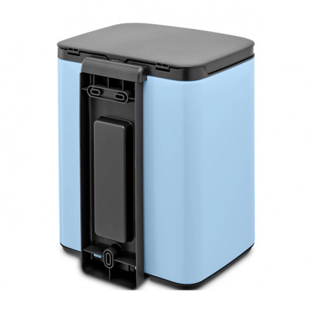 Кош за боклук Brabantia Bo Small 1006631, 7 л, Плавно и безшумно отваряне, Противоплъзгаща основа, Светлосин