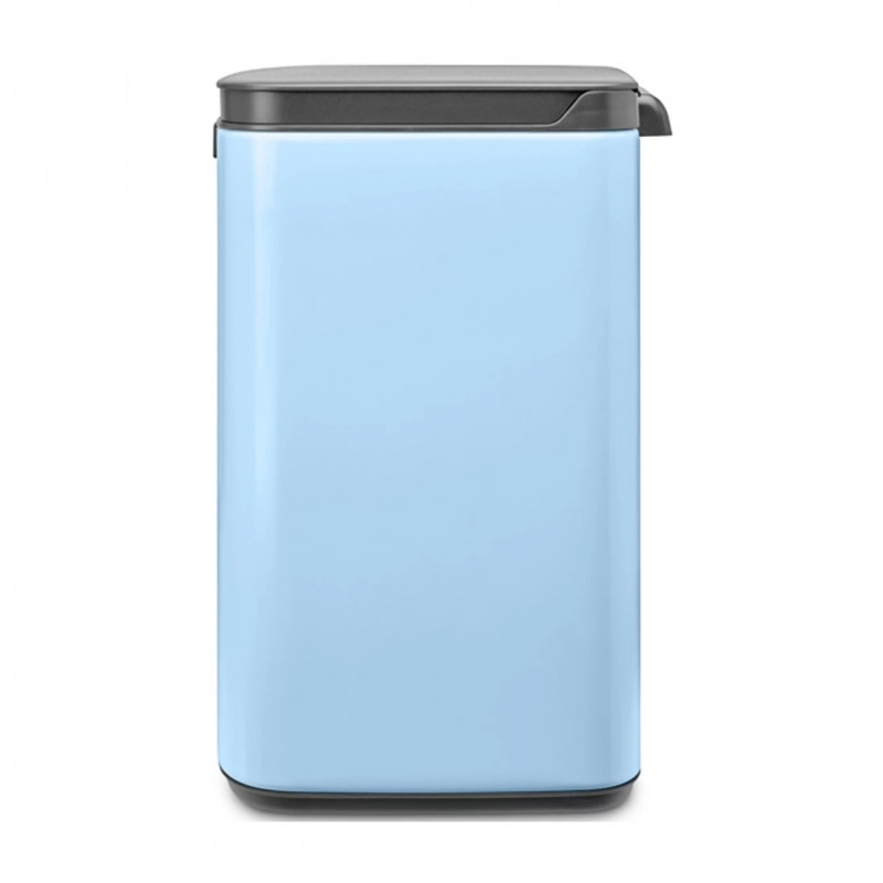 Кош за боклук Brabantia Bo Small 1006631, 7 л, Плавно и безшумно отваряне, Противоплъзгаща основа, Светлосин