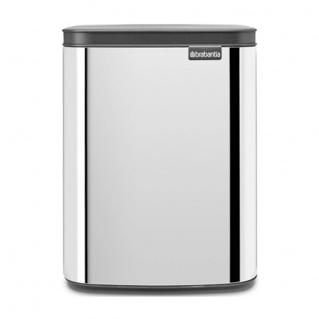 Кош за боклук Brabantia Bo Small 1006630, 7 л, Плавно и безшумно отваряне, Противоплъзгаща основа, Инокс