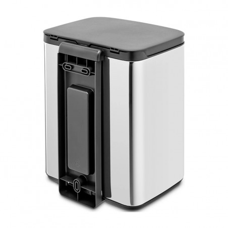 Кош за боклук Brabantia Bo Small 1006630, 7 л, Плавно и безшумно отваряне, Противоплъзгаща основа, Инокс