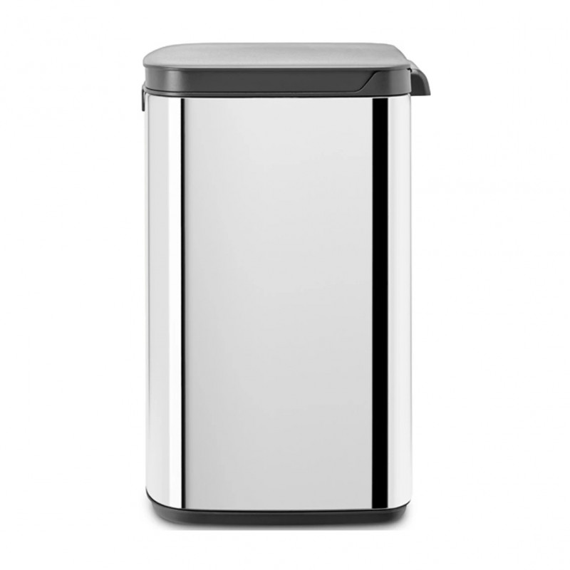 Кош за боклук Brabantia Bo Small 1006630, 7 л, Плавно и безшумно отваряне, Противоплъзгаща основа, Инокс