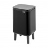 Кош за боклук Brabantia Bo Small Hi 1006641, 4 л, Плавно и безшумно отваряне, Противоплъзгаща основа, Черен