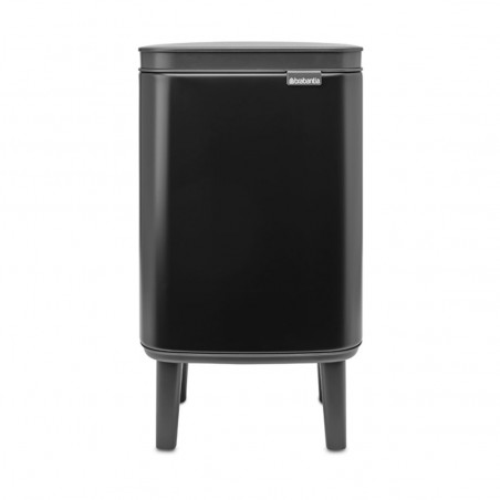 Кош за боклук Brabantia Bo Small Hi 1006641, 4 л, Плавно и безшумно отваряне, Противоплъзгаща основа, Черен