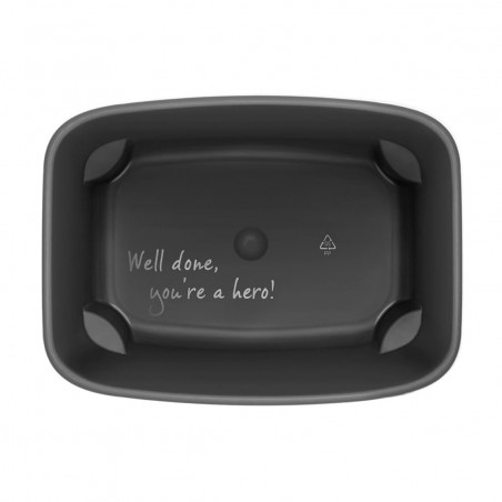 Кош за боклук Brabantia Bo Small Hi 1006643, 7 л, Повдигнат, Плавно и безшумно отваряне, Противоплъзгаща основа, Бял