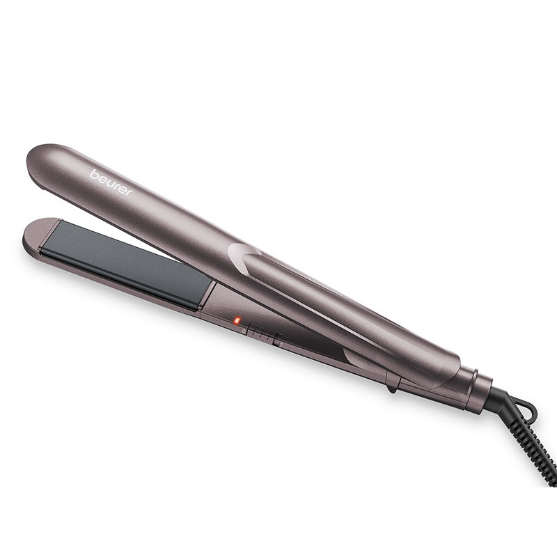 Преса за коса Beurer HS 15, 32W, Керамично покритие, Бързо загряване, 100-220C, Розово злато
