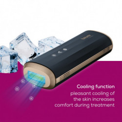 Фотоепилатор Beurer IPL 7800 Cool Pro IPL, 48W, 1000000 импулса, 5 нива, 3.8 см2, IPL, Auto Flash, UV филтър, Черен