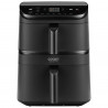 Двоен фритюрник с горещ въздух Cosori CAF-DC121 Turbo Tower, 2630W, 4.3/6.5 л, 7 програми, 30-230C, Сензорно управление, Таймер, Студени стени, Черен