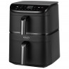 Двоен фритюрник с горещ въздух Cosori CAF-DC121 Turbo Tower, 2630W, 4.3/6.5 л, 7 програми, 30-230C, Сензорно управление, Таймер, Студени стени, Черен