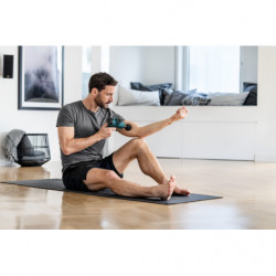 Масажен пистолет Beurer MG 99, 4 приставки, 5 скорости, Индикатор за нивото на батерията, 5 часова автономия, Зелен