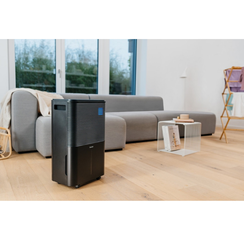 Влагоабсорбатор Beurer LE 250, 300W, До 60 м2, 4 л, Таймер, 2 степени, LED, Черен