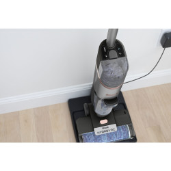 Вертикална прахосмукачка Shark HydroVac WD210EU, 170W, 0.5 л, 88 m2, Самопочистващ, Автономия 25 минути, Сив