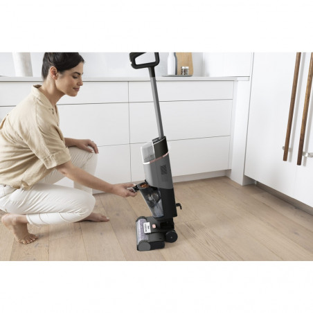 Вертикална прахосмукачка Shark HydroVac WD210EU, 170W, 0.5 л, 88 m2, Самопочистващ, Автономия 25 минути, Сив