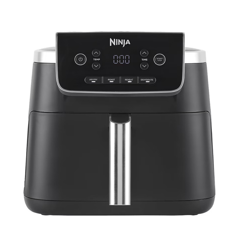 Фритюрник с горещ възду Ninja AF140EU PRO, 1750W, 4.7 л, 40-240C, 4 програми, Таймер, AirCrisp, Незалепващо покритие, Черен