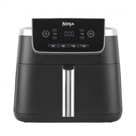Фритюрник с горещ възду Ninja AF140EU PRO, 1750W, 4.7 л, 40-240C, 4 програми, Таймер, AirCrisp, Незалепващо покритие, Черен