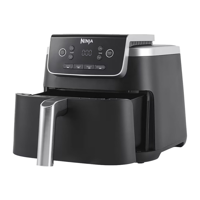 Фритюрник с горещ възду Ninja AF140EU PRO, 1750W, 4.7 л, 40-240C, 4 програми, Таймер, AirCrisp, Незалепващо покритие, Черен