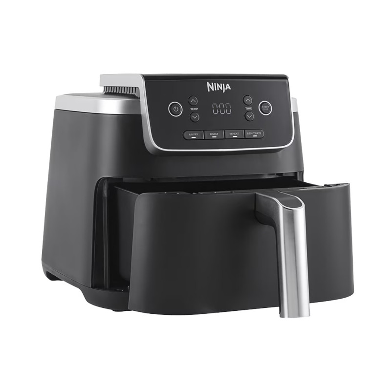 Фритюрник с горещ възду Ninja AF140EU PRO, 1750W, 4.7 л, 40-240C, 4 програми, Таймер, AirCrisp, Незалепващо покритие, Черен