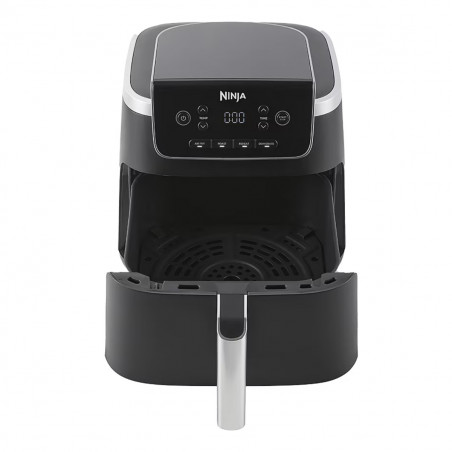 Фритюрник с горещ възду Ninja AF140EU PRO, 1750W, 4.7 л, 40-240C, 4 програми, Таймер, AirCrisp, Незалепващо покритие, Черен