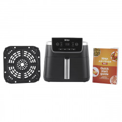 Фритюрник с горещ възду Ninja AF140EU PRO, 1750W, 4.7 л, 40-240C, 4 програми, Таймер, AirCrisp, Незалепващо покритие, Черен