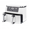 Двоен фритюрник с горещ въздух Ninja AF400EUWH, 2470W, 9.5 л, 6 програми, 40-240 C, Независими зони, Бял