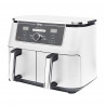 Двоен фритюрник с горещ въздух Ninja AF400EUWH, 2470W, 9.5 л, 6 програми, 40-240 C, Независими зони, Бял