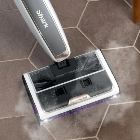 Парочистачка 3в1 Shark SteamPickUp SD200EU, 1230W, 0.42 л, Чистене без химикали, Станция за съхранение, Бял