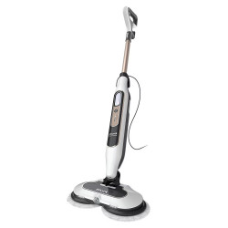 Парочистачка Shark Steam & Scrub S8201EU, 1120W, 0.35 л, 3 настройки, Чистене без химикали, 150 об/м, Steam Blaster, Бял