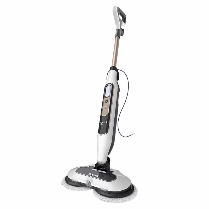 Парочистачка Shark Steam & Scrub S8201EU, 1120W, 0.35 л, 3 настройки, Чистене без химикали, 150 об/м, Steam Blaster, Бял