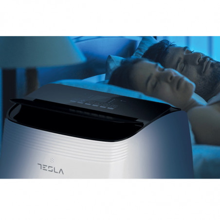 Мобилен климатик Tesla TTMYW-12CHW, 12000 BTU, Клас А, Wi-Fi, I sleep, 3 скорости, LED дисплей, Дистанционно, Бял