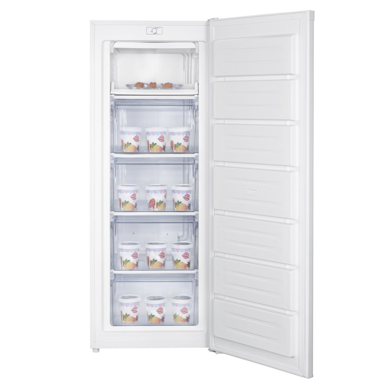 Фризер Tesla RU1700HE, 100W, 168Л, Енергиен клас E, Обръщаща се врата, Тиха работа, Бял