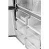 Хладилник с фризер Tesla RF5100FMBE, 250W, 511Л, Енергиен клас Е, Инвертор, Total No Frost, Metal Cooling, LED, Дисплей, Черно стъкло