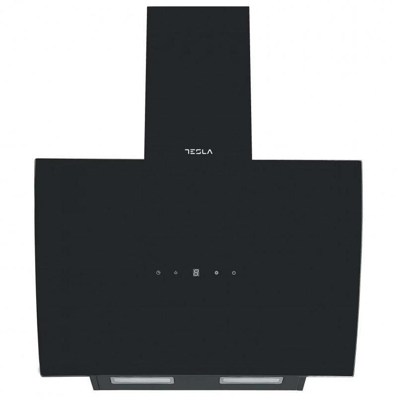 Абсорбатор за вграждане Tesla DD600AB, 190W, 1 мотор, Декоративен, 60 см, 630 м3/ч, Алуминиеви филтри, Черен