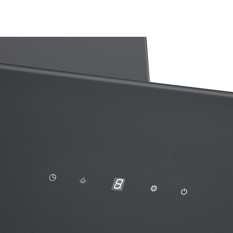 Абсорбатор за вграждане Tesla DD600AB, 190W, 1 мотор, Декоративен, 60 см, 630 м3/ч, Алуминиеви филтри, Черен