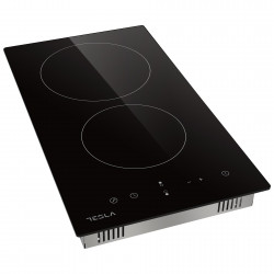 Стъклокерамичен плот за вграждане Tesla HV3201MB, 3300W, 9 степени, Таймер, Индикатор за гореща повърхност, Защита от деца, Черен