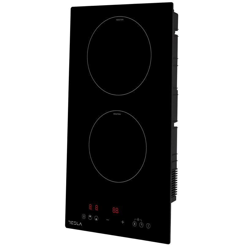 Стъклокерамичен плот за вграждане Tesla HI3201MB, 3500W, 9 степени, Таймер, Защита от деца, Индикатор за остатъчна топлина, Черен