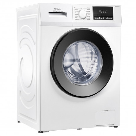 Пералня с предно зареждане Tesla WF81460T, 1900W, 8 кг, Инверторен мотор, 1400 об/мин, Клас А, 16 програми, Интелигентно пране, Бял