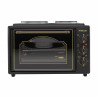 Малка готварска печка Finlux FMC-3535B, 35 л, 1400 W, Два котлона, 3 функции, Емайл, Черен