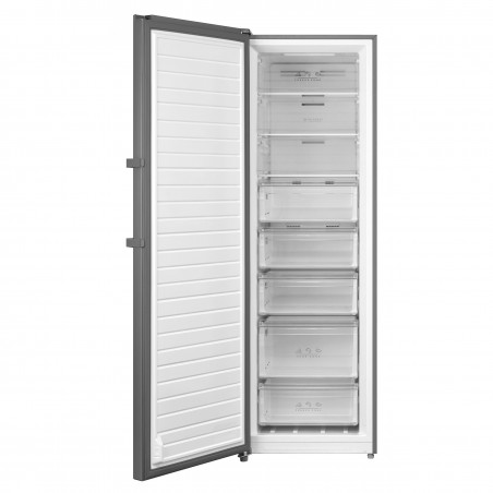 Вертикален фризер Tesla RU2700FMX, 273 л, 12.4/24 ч, Клас Е, SN/N/ST/T, Total No Frost, Инокс