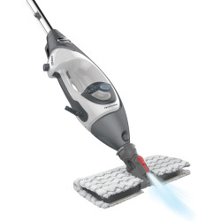 Парочистачка Shark S6005EU, 1200W, 0.5 л, 2 настройки, Технология Klick'n Flip, Steam Blaster, Dirt Grip подложки, Бял/Сив