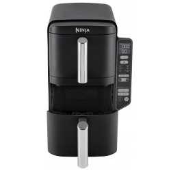 Фритюрник с горещ въздух Ninja SL300EU, 2470W, 7.6 л, 40-240C, 2 кошници, 6 програми, Синхронизирано готвене, Таймер, Автоматично спиране, Черен