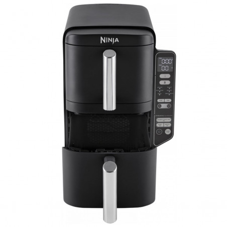 Фритюрник с горещ въздух Ninja SL300EU, 2470W, 7.6 л, 40-240C, 2 кошници, 6 програми, Синхронизирано готвене, Таймер, Автоматично спиране, Черен