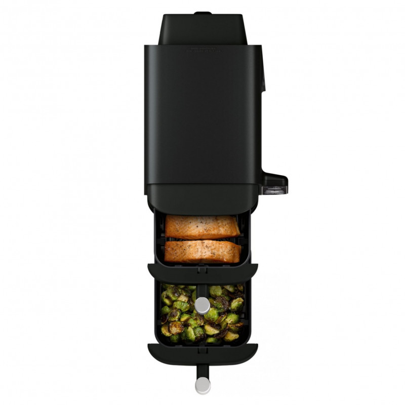 Фритюрник с горещ въздух Ninja SL300EU, 2470W, 7.6 л, 40-240C, 2 кошници, 6 програми, Синхронизирано готвене, Таймер, Автоматично спиране, Черен