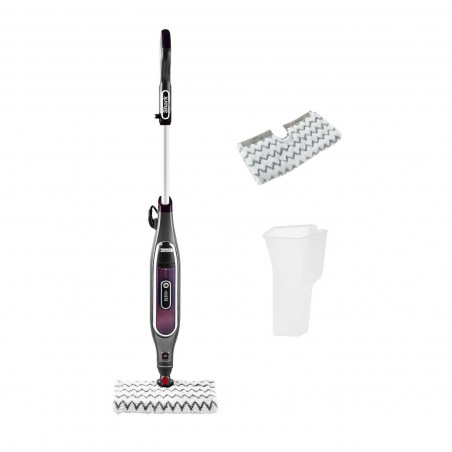 Парочистачка Shark S6003EU, 1200W, 0.35 л, 3 настройки, Технология Klick'n Flip, Steam Blaster, Dirt Grip подложки, Сив/Виолетов