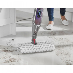 Парочистачка Shark S6003EU, 1200W, 0.35 л, 3 настройки, Технология Klick'n Flip, Steam Blaster, Dirt Grip подложки, Сив/Виолетов