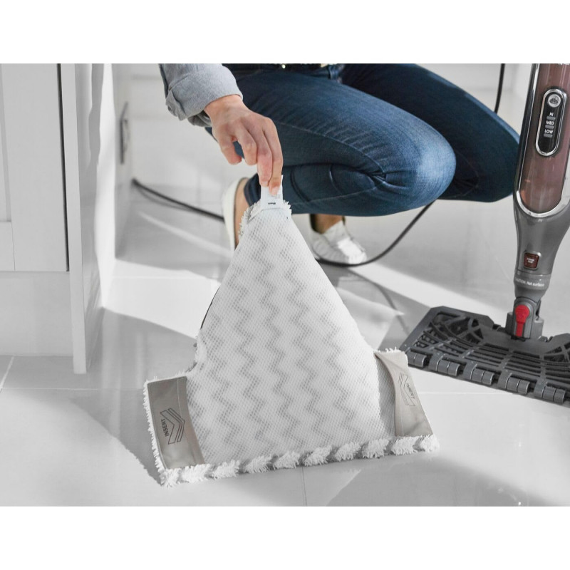 Парочистачка Shark S6003EU, 1200W, 0.35 л, 3 настройки, Технология Klick'n Flip, Steam Blaster, Dirt Grip подложки, Сив/Виолетов