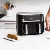 Двоен фритюрник с горещ въздух Ninja AF451EU, 2470W, 9.5 л, 6 програми, Независими зони, Синхронизация, Черен