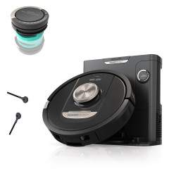 Прахосмукачка робот Shark PowerDetect RV2820VEEU, 650W, 0.3 л, 360 LiDAR, Автономия до 110 мин, DirtDetect, Черен